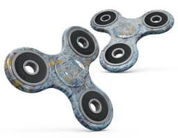 image-Abstract Wet Paint Blue Crossed Full-Body Fidget Spinner Skin-Kit