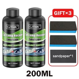 image-Car Headlight Restoration Polishing Kits Headlamp Scratch Remover Repair Cleaning Paste Remove Oxidation Headlight Polish Liquid
