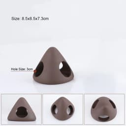 image-Large Ceramic Aquarium Decoration Fish Shrimps Shelter House Pottery Scorpion House Canister Simulation Stone Fish Tank Decors
