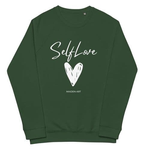 image-SELF LOVE Unisex organic raglan sweatshirt