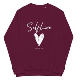 image-SELF LOVE Unisex organic raglan sweatshirt