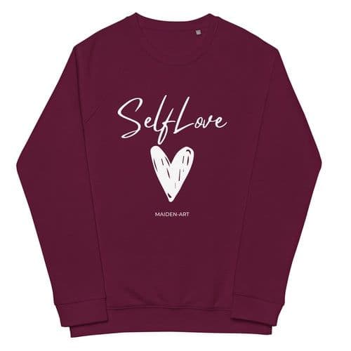 image-SELF LOVE Unisex organic raglan sweatshirt