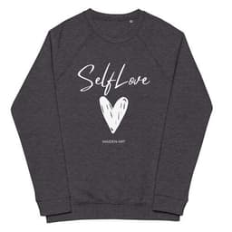 image-SELF LOVE Unisex organic raglan sweatshirt