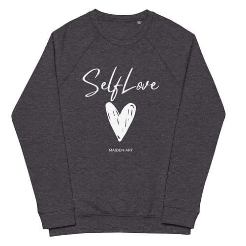 image-SELF LOVE Unisex organic raglan sweatshirt