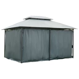 image-Metal Gazebo Curtains 4x3m Canopy Party Tent Garden Pavillion Patio Shelter