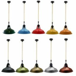 image-12" Industrial Barn Pendant Lights Hanging Rope Fixtures E26~1149