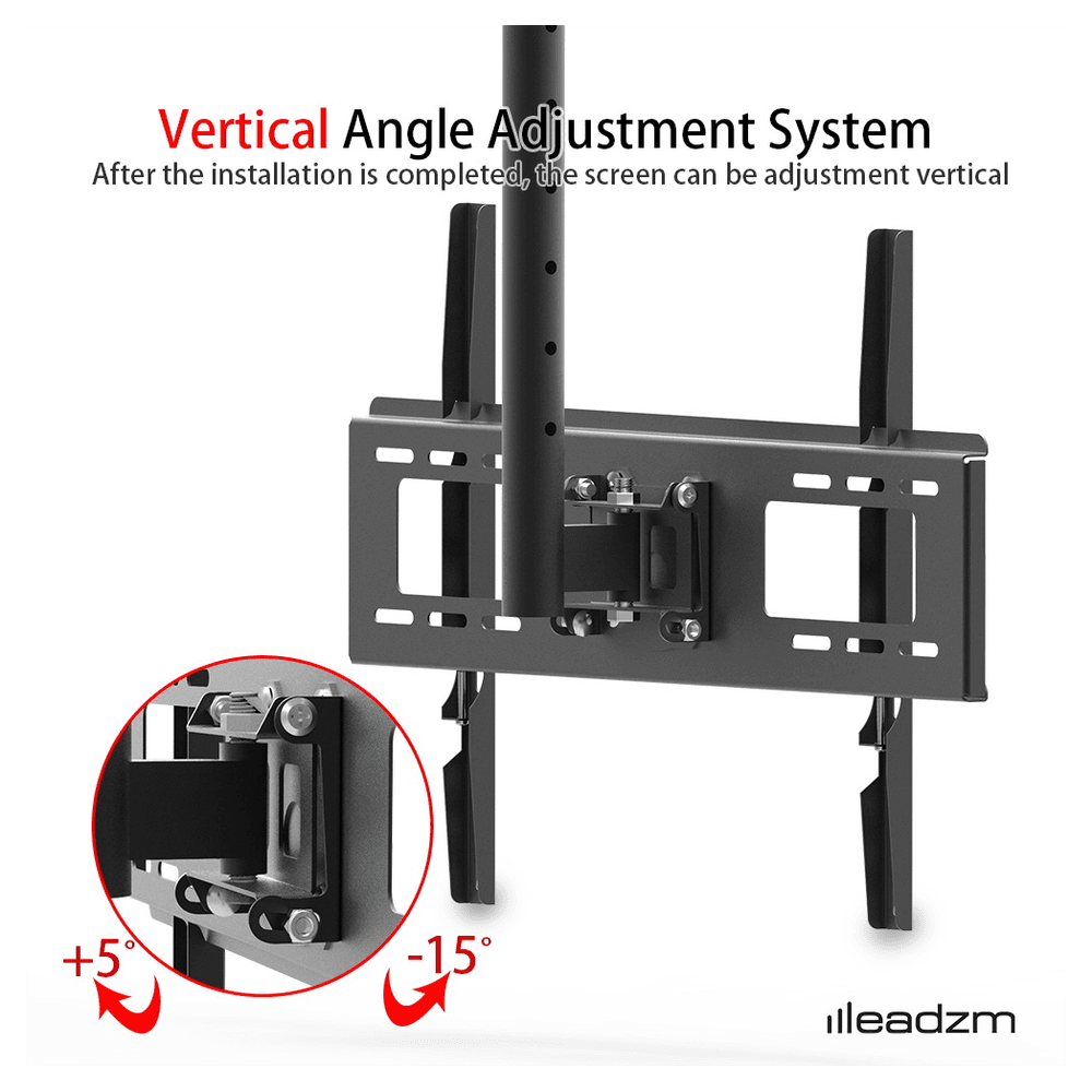 image-TMC-7006 Ceiling Mount TV Wall Bracket Roof Rack Pole Retractable For 32"-70" Flat Screen