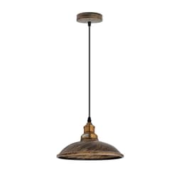 image-Vintage Industrial E27 Ceiling Hanging Light Cage Shade Loft Style Metal Ceiling Pendant Lamp