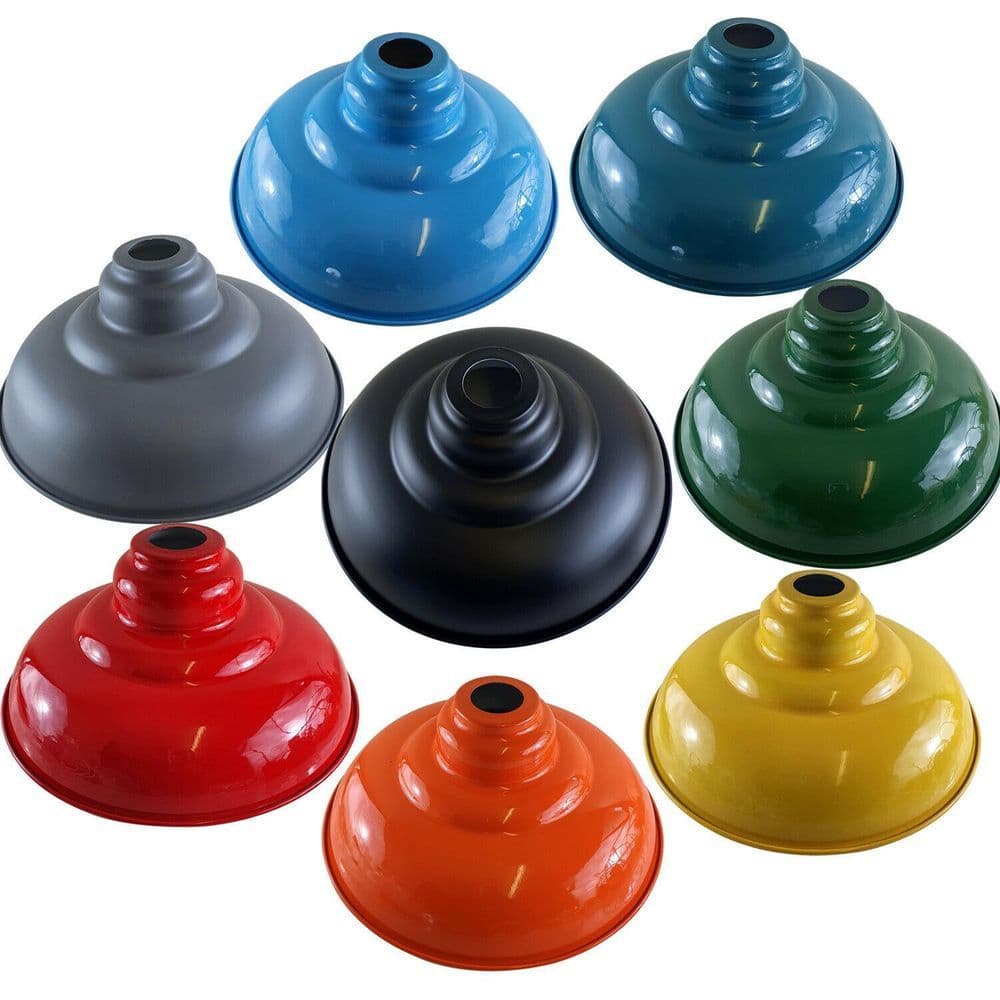 image-Ceiling Pendant Industrial Style Gloss Modern Metal Indoor Home Light Lampshade