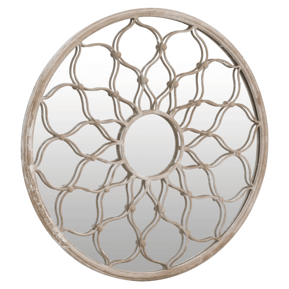 image-Garden Mirror Sand 40x3 cm Iron Round for Outdoor Use