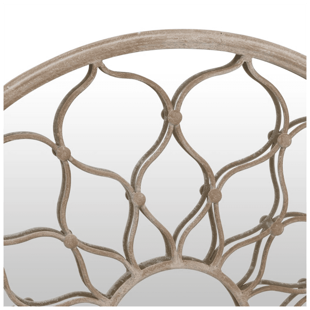 image-Garden Mirror Sand 40x3 cm Iron Round for Outdoor Use