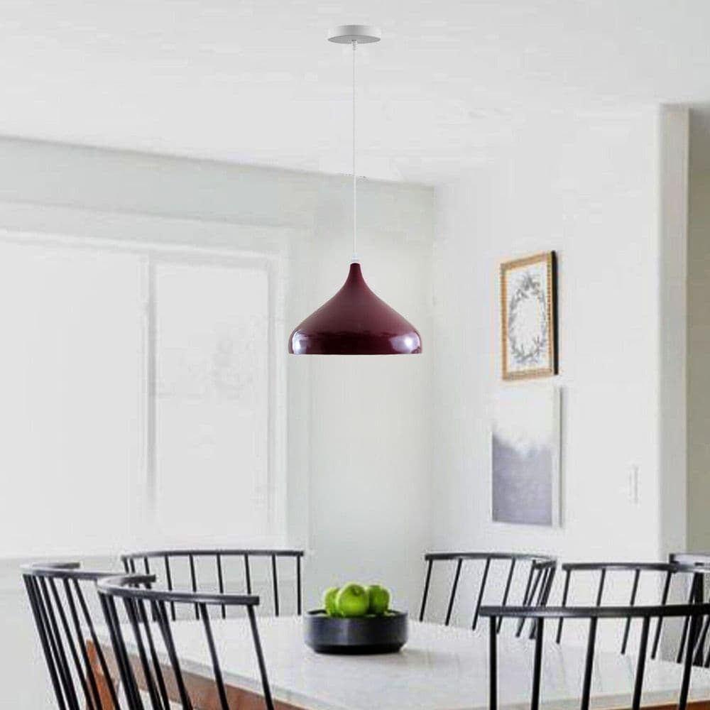 image-E27 Retro Modern Vintage Metal Ceiling Pendant Light Industrial Pendant Light Shade