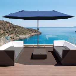 image-4.6m Garden Parasol Double-Sided Sun Umbrella Market Shelter Canopy