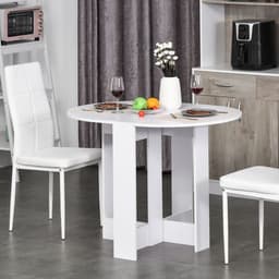 image-Folding Drop Leaf Dining Table Foldable Bar Table for Small Kitchen