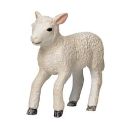 image-Romney Sheep Lamb Running Realistic Farm Animal Figurine
