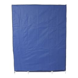 image-5-Layer 12-Compartment Non-woven Fabric Wardrobe Portable Closet Navy (133x46x170cm)