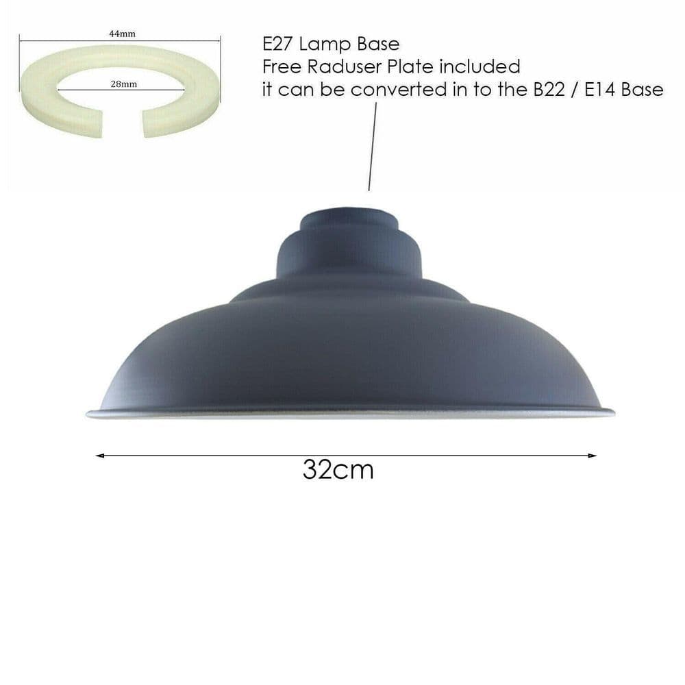 image-Ceiling Pendant Industrial Style Gloss Modern Metal Indoor Home Light Lampshade