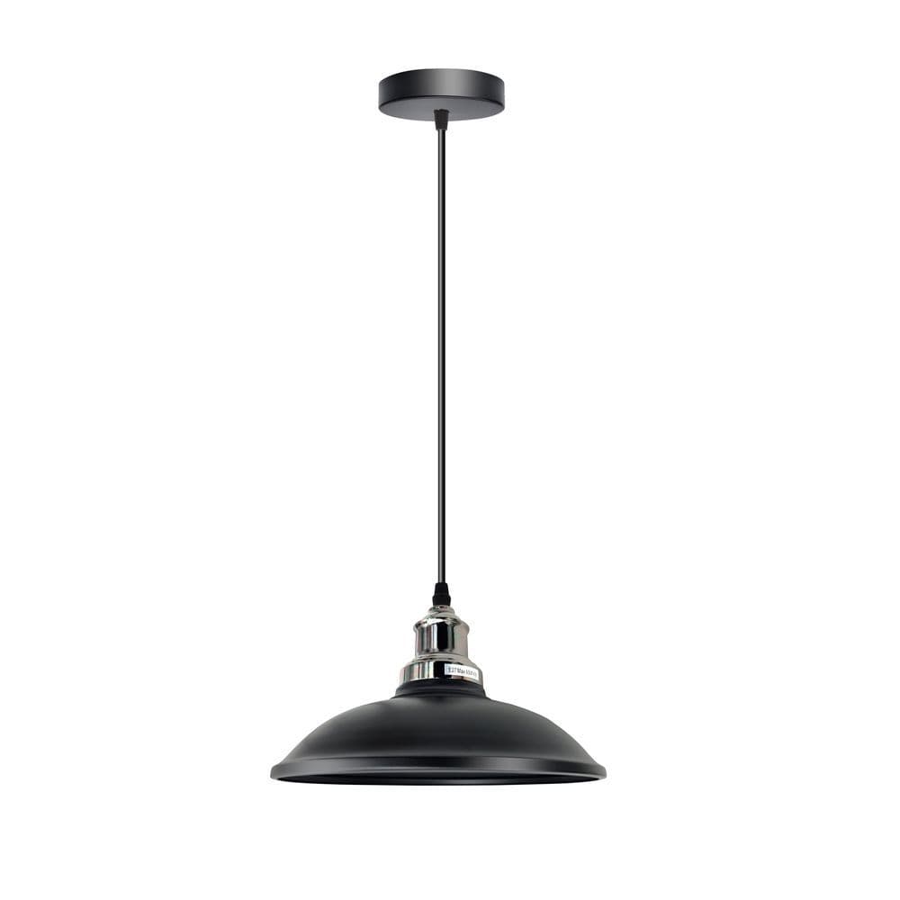 image-Vintage Industrial E27 Ceiling Hanging Light Cage Shade Loft Style Metal Ceiling Pendant Lamp