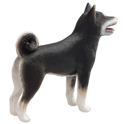 image-Shiba Inu Black Dog Figurine Realistic Pet Model
