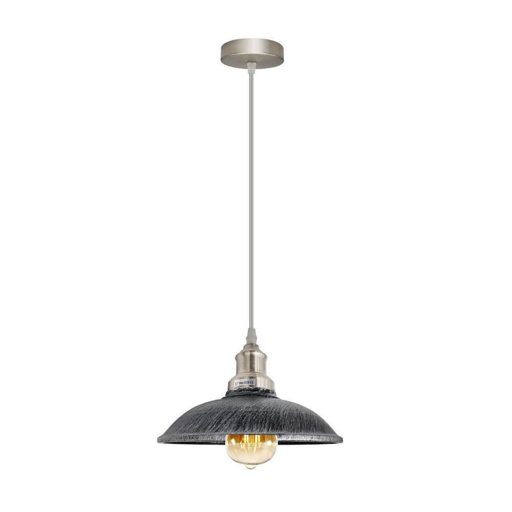 image-Vintage Industrial E27 Ceiling Hanging Light Cage Shade Loft Style Metal Ceiling Pendant Lamp