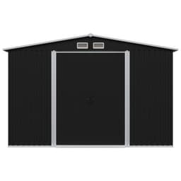 image-Garden Storage Shed Anthracite Steel 257x205x178 cm