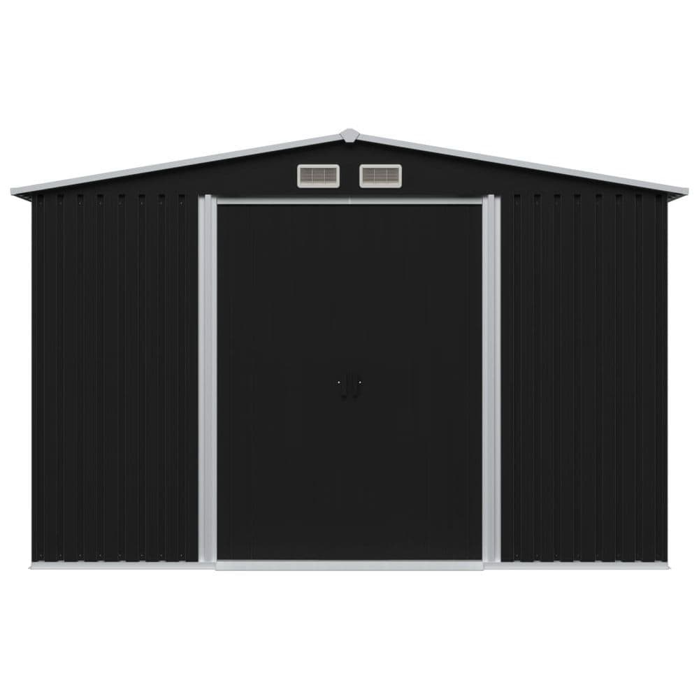 image-Garden Storage Shed Anthracite Steel 257x205x178 cm