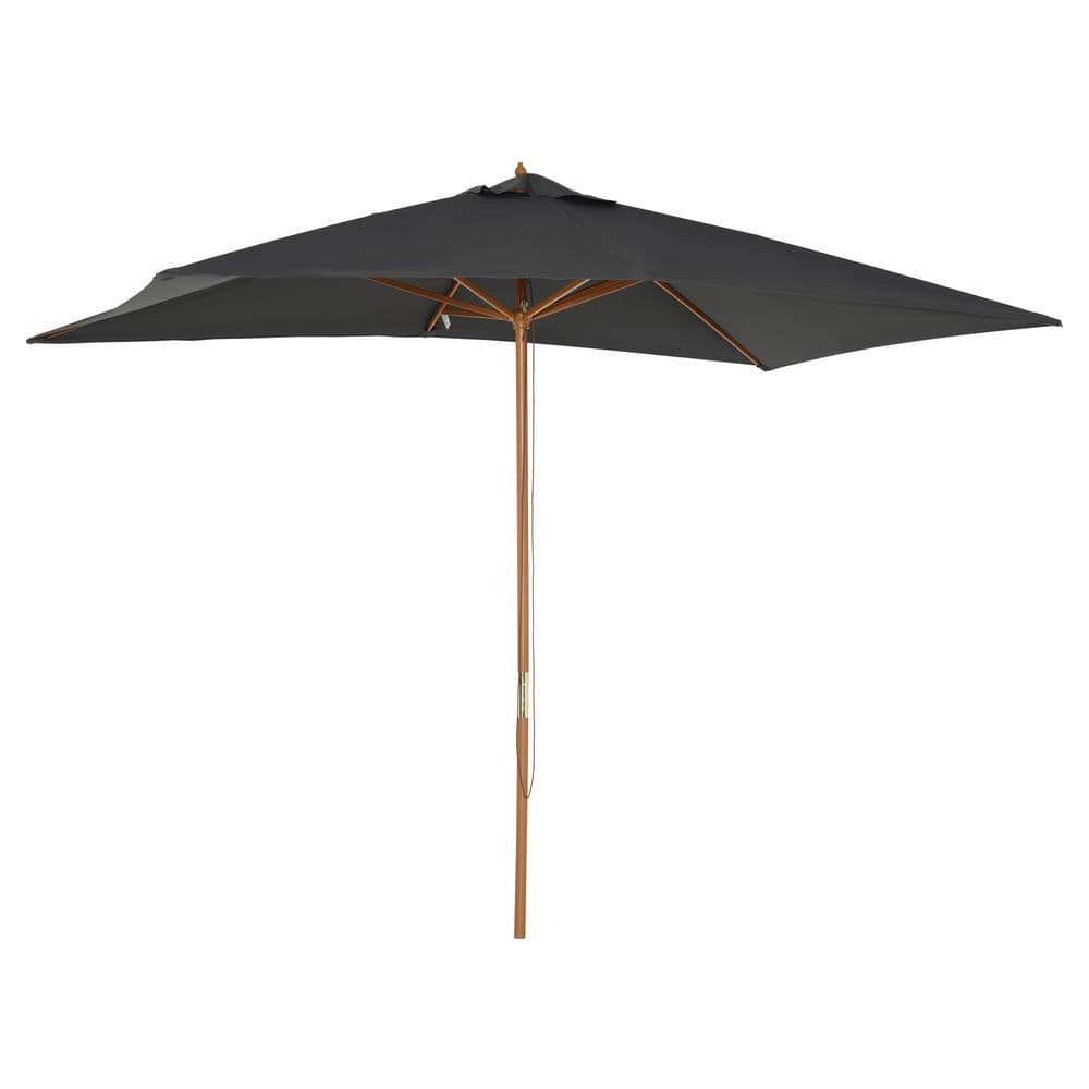 image-3x2m Wooden Patio Parasol Umbrella