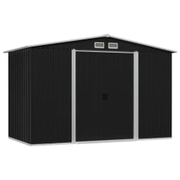 image-Garden Storage Shed Anthracite Steel 257x205x178 cm