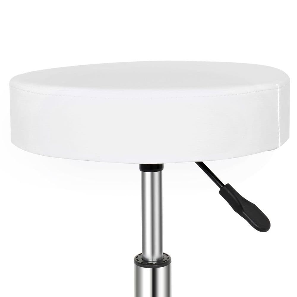 image-Round Stool Ha Ha Feet Rotation Bar Stool White