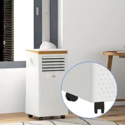 image-HOMCOM 9000 BTU Portable Air Conditioner 4 Modes LED Display Timer Home Office
