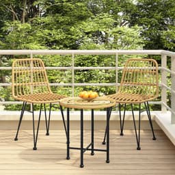 image-Garden Chairs 2 pcs 48x62x84 cm PE Rattan