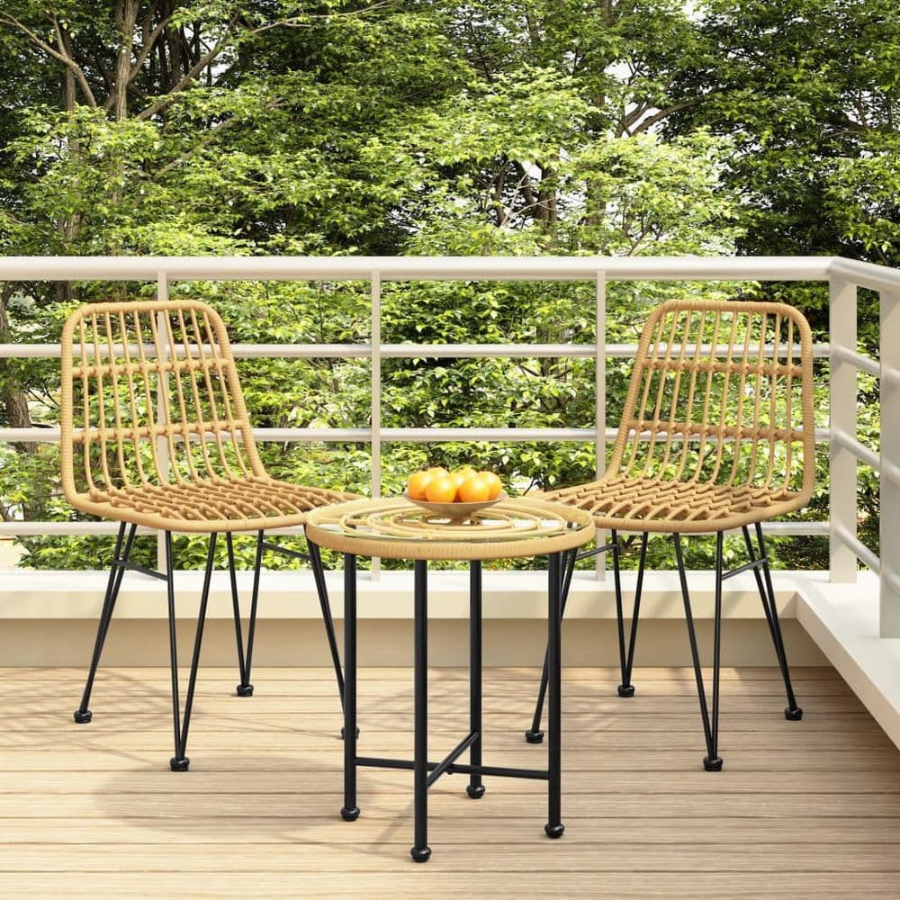 image-Garden Chairs 2 pcs 48x62x84 cm PE Rattan
