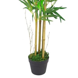 image-150cm (5ft) Natural Look Artificial Bamboo Plants Trees - XL with Copper Metal Planter