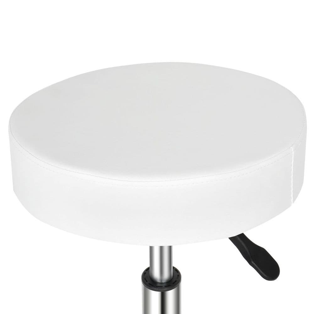 image-Round Stool Ha Ha Feet Rotation Bar Stool White