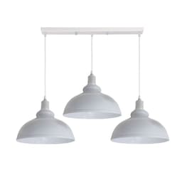 image-Industrial Vintage Loft Kitchen Bar 3 Lights Fittings Ceiling Curvy Metal E27