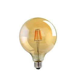 image-G125 E27 8W Edison Style LED filament Globe shape Retro Vintage Amber light bulb