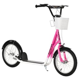 image-HOMCOM Kids Kick Scooter Teen Ride On Adjustable Children Scooter with Brakes