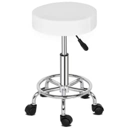 image-Round Stool Ha Ha Feet Rotation Bar Stool White
