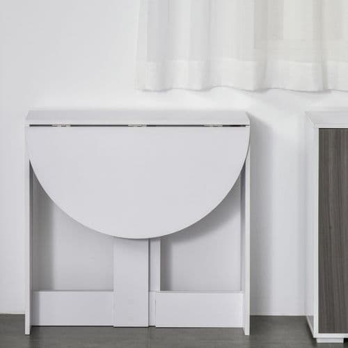 image-Folding Drop Leaf Dining Table Foldable Bar Table for Small Kitchen