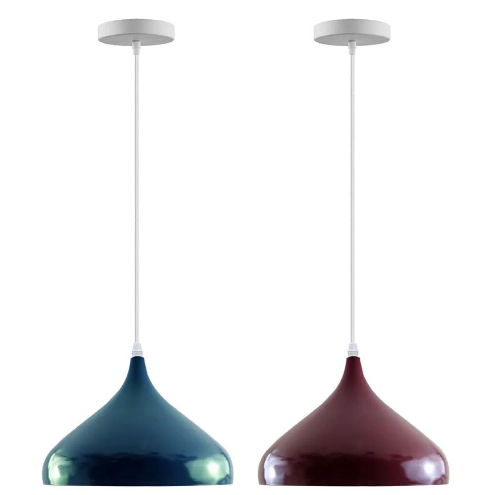image-E27 Retro Modern Vintage Metal Ceiling Pendant Light Industrial Pendant Light Shade