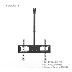 image-TMC-7006 Ceiling Mount TV Wall Bracket Roof Rack Pole Retractable For 32"-70" Flat Screen