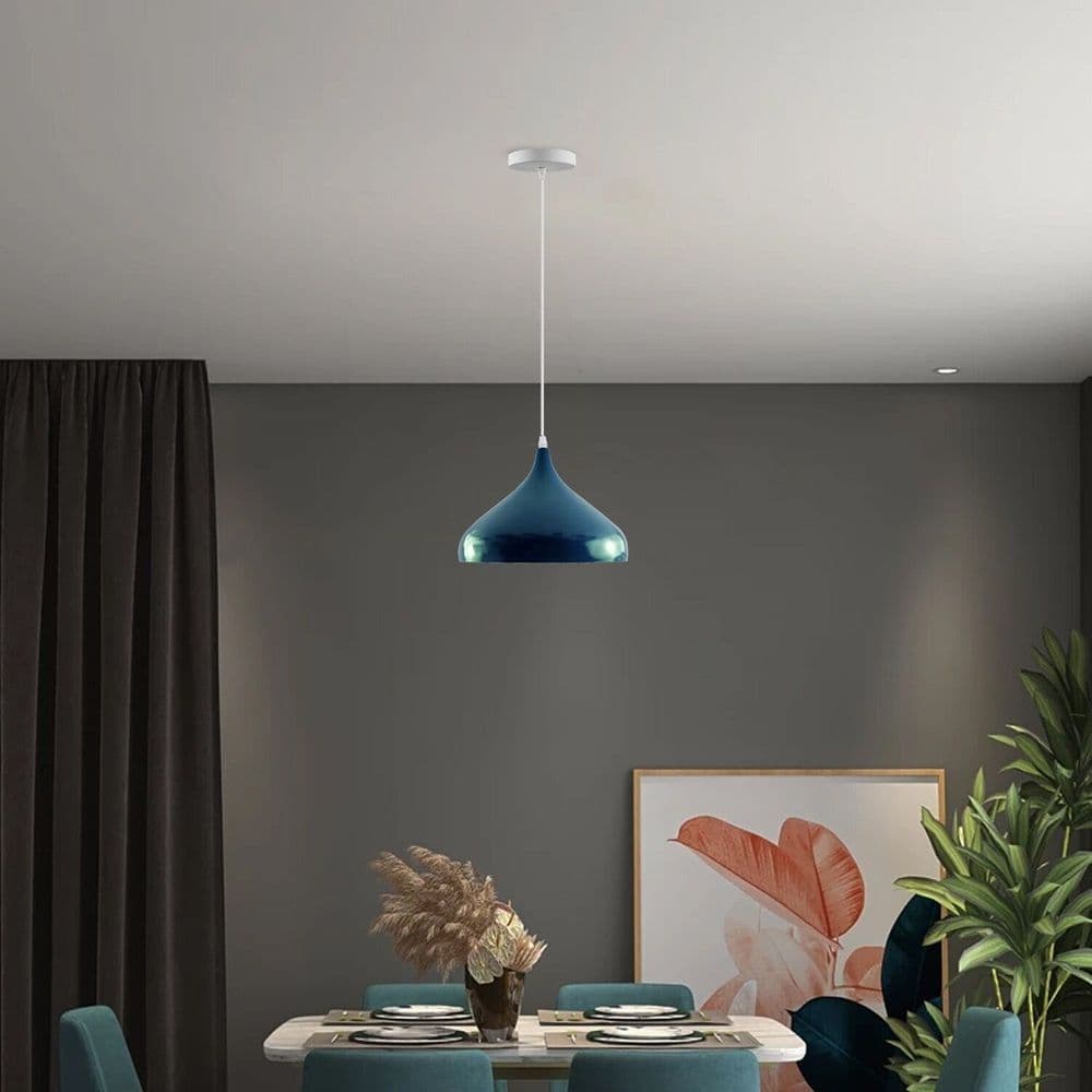 image-E27 Retro Modern Vintage Metal Ceiling Pendant Light Industrial Pendant Light Shade