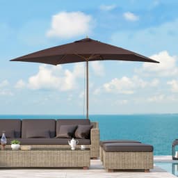 image-3x2m Wooden Patio Parasol Umbrella