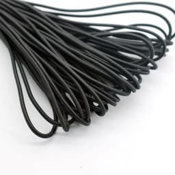 image-1/2/3/4/5mm High-Quality Round Elastic Band Cord Elastic Rubber white black Stretch rubber For Sewing Garment DIY Accessories