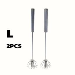 image-Stainless Steel Egg Beater Durable Semi-Automatic Mixer for Effortless Egg Cream Mixing Stirring and Beating for Kitchen Baking