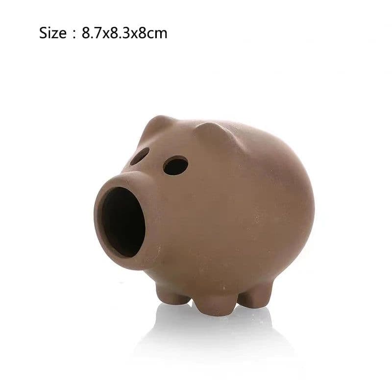 image-Large Ceramic Aquarium Decoration Fish Shrimps Shelter House Pottery Scorpion House Canister Simulation Stone Fish Tank Decors