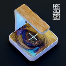 image-Light Knotted Woodgrain UV Germicidal Sanitizing Sterilizing Wireless