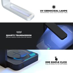 image-Light Knotted Woodgrain UV Germicidal Sanitizing Sterilizing Wireless