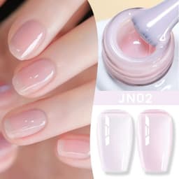 image-BORN PRETTY Milky White Jelly Nude Gel Nail Polish 10ml White Translucent Soak Off Gel Vernis Semi Permanent Need UV Light Cure