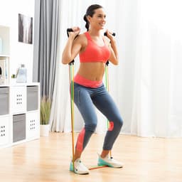 image-Set of Resistance Bands with Accessories and Exercise Guide Rebainer InnovaGoods 5 Units